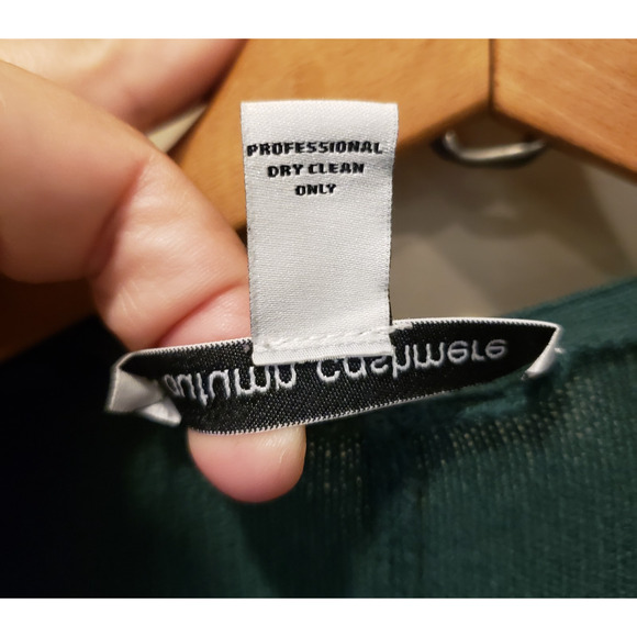 Autumn Cashmere Womens Cashmere Green Long Sleeve Open Sweater Cardigan S - Picture 7 of 7